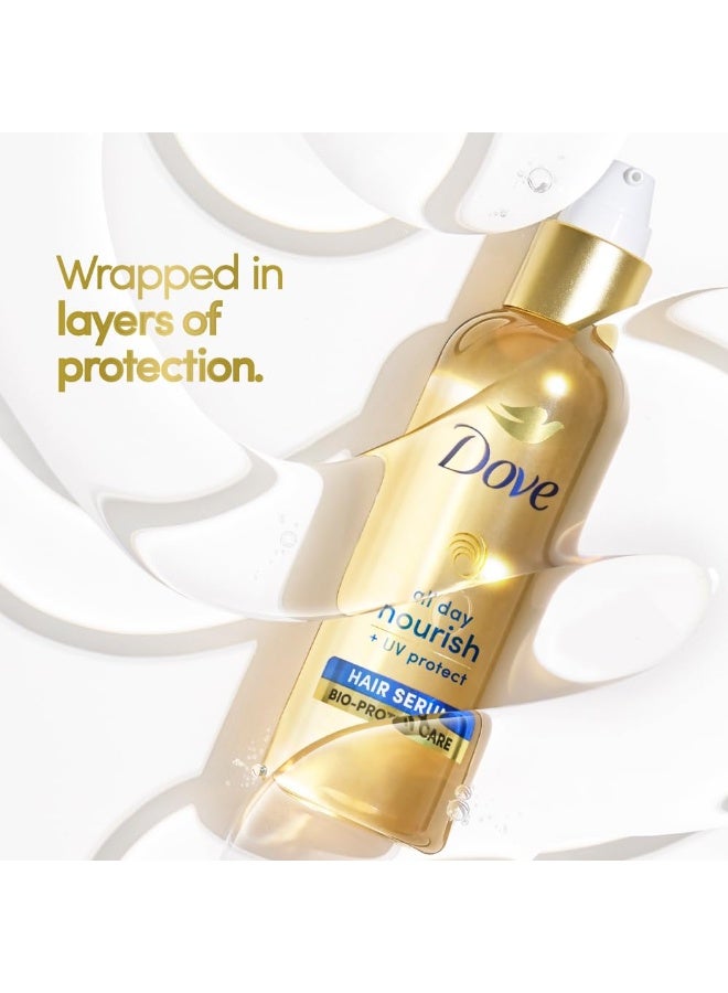 Dove All Day Nourish + UV protect Hair Serum For All Hair Types With Bio Protein Care 100ml - Image 3